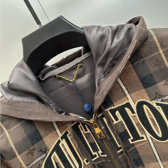 Louis Vuitton Logo Jacquard Hooded Jacket - Picture 3 of 11